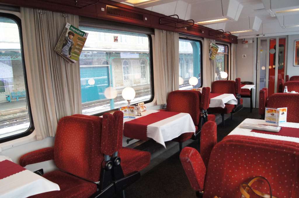 Prague Dresden breakfast on the train, Prague